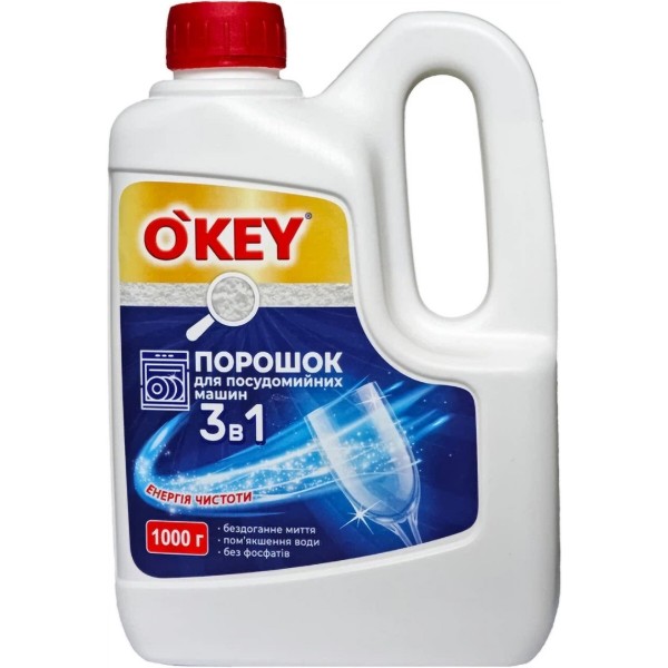 Фото - Порошок для посудомоечной машины O'key 1 кг (4820049384895)